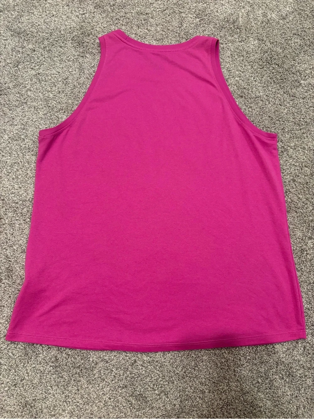 Nike Hot Pink Sleeveless Athletic Tank with Black Swoosh